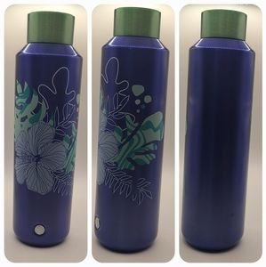Starbucks Summer 2020 Stainless Steel Vacuum Insulated Blue Hibiscus Bottle 20oz